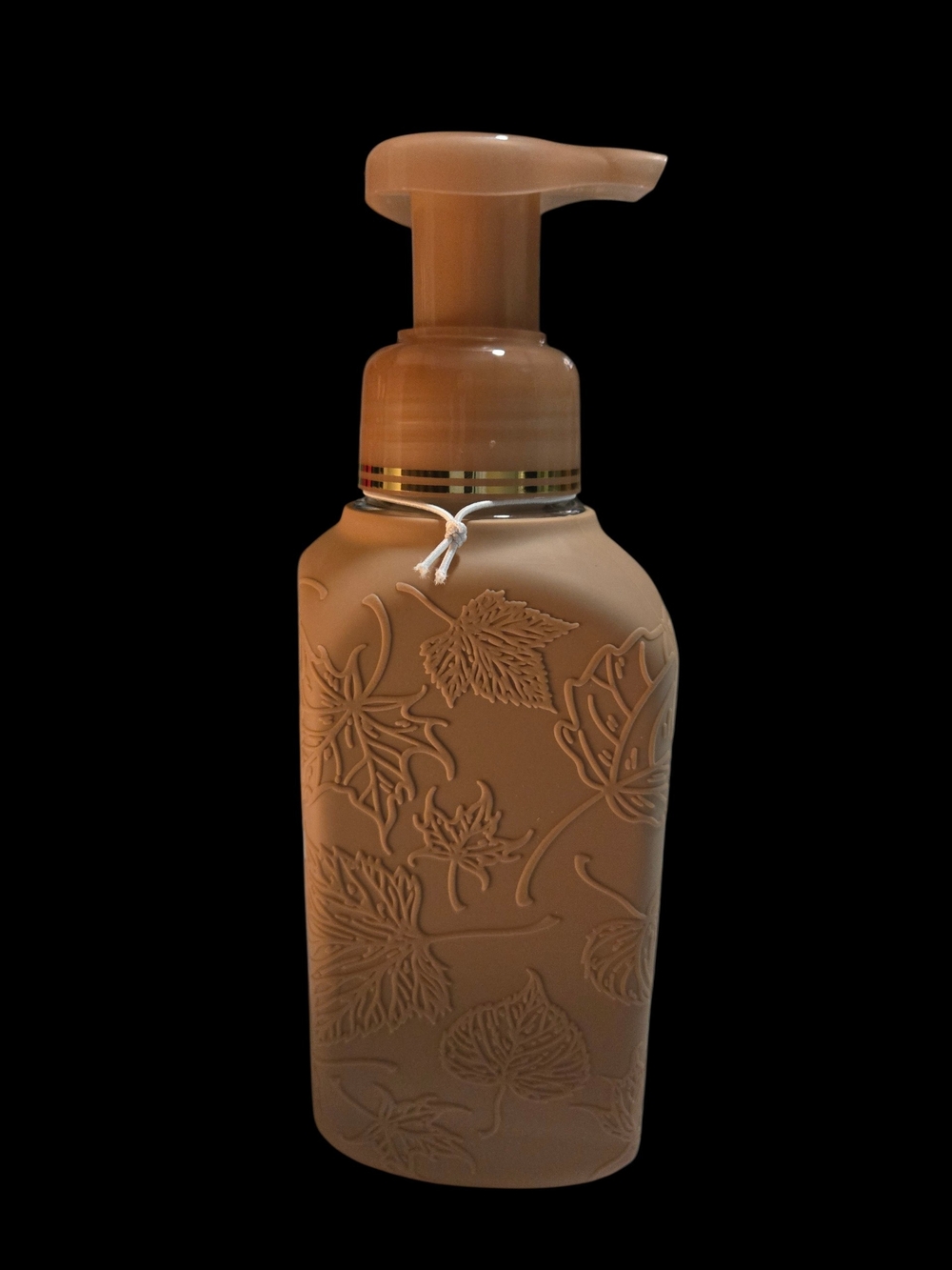 Bath & Body Works Beige Silicone LEAVES Foaming Soap Dispenser with Leaf Design - Picture 2 of 2